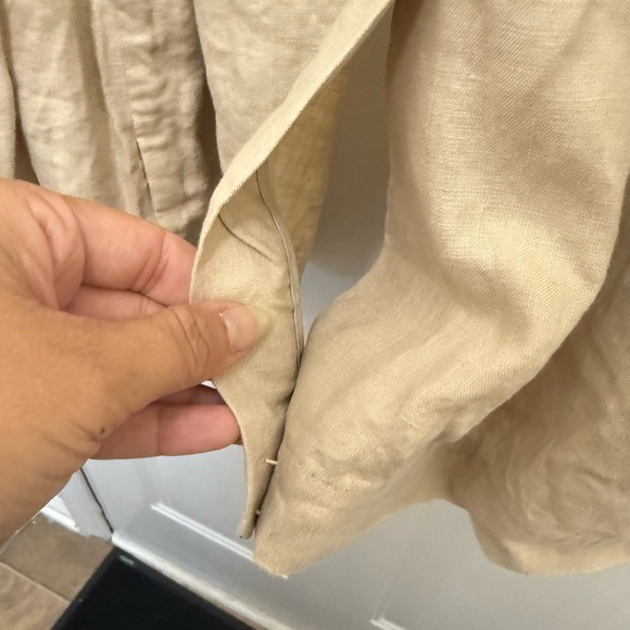 Women’s Quince European Linen beige Blazer Size XL Oversized Casual Business - Picture 7 of 8